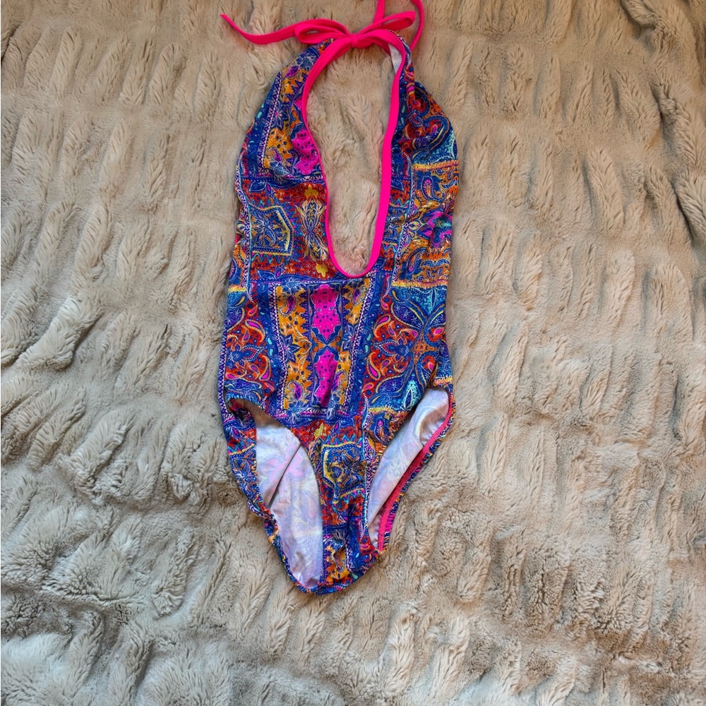 Vibrant Paisley One Piece Rave Mi Gente bodysuit